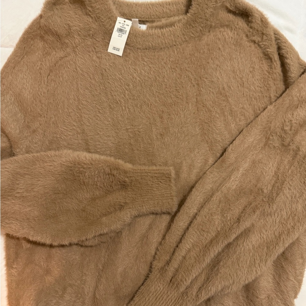 Aerie Fuzzy camel Sweater